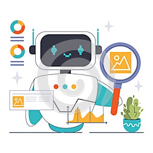 Convolutional Neural Network theme. Flat vector illustration.