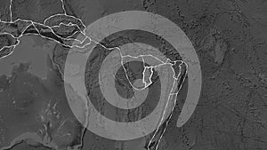 Conway Reef plate - neighborhoods. Fahey. Grayscale