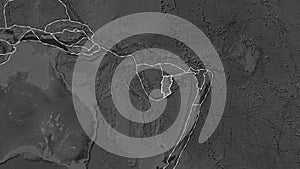 Conway Reef plate - neighborhoods. Patterson Cylindrical. Grayscale