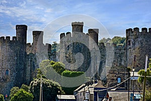 Conwy castle in Wales, England