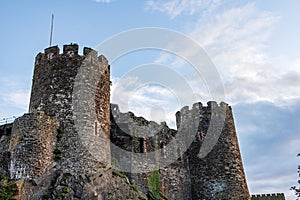 Conwy Harbor Town and castle North Wales