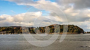 Conwy Harbor Town and castle North Wales