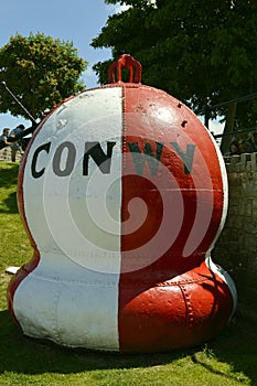 Conwy Navigation buoy on Conwy Quay