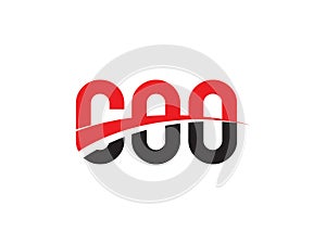 COO Letter Initial Logo Design Vector Illustration