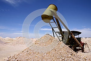 Coober Pedy mining photo
