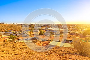 Coober Pedy mining town lookout