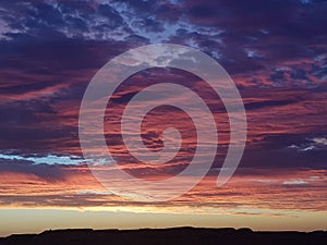 Coober pedy Sun set and opals South Australia mining town