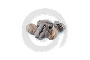 Cooffe beans isolated