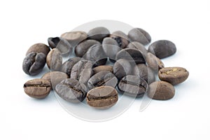 Cooffe beans isolated