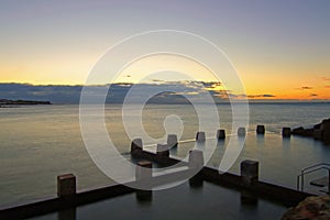 Coogee rock pool sunrise