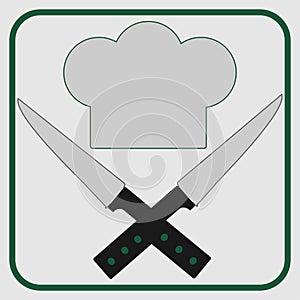 Cook, chef logo or icon. Labels for the menu of restaurant or cafe