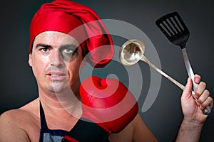 Cook chef olimpic boxing photo
