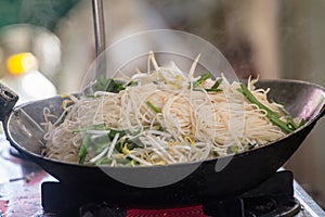 Cook, fried noodles is currently is one of the food for the gods and ancestors.