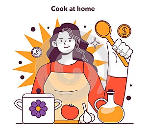 Cook at home to decrease your spendings. Risk management in conditions