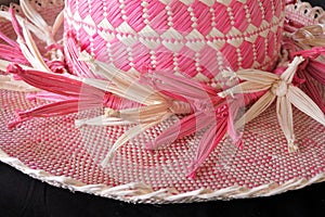 Cook Islander woman woven Rito Hat Rarotonga Cook Islands