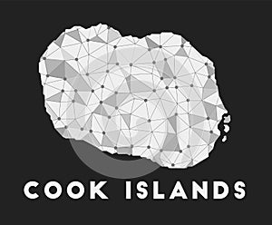 Cook Islands - communication network map of.