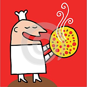 Cook offers a smoky pizza