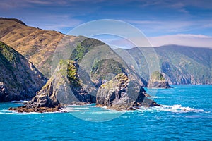 Cook Strait, New Zealand between the North and the South Island