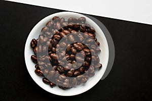 Cooked Black Beans in a Bowl