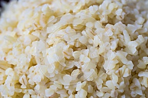 Cooked bulghur groats