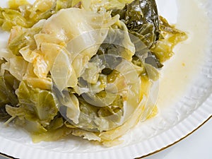 Cooked cabbage
