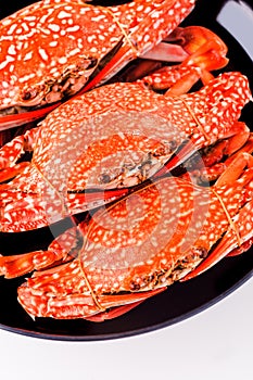 Cooked crab