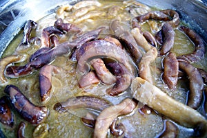 Cooked food: pig intestines