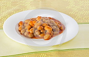 Cooked haricot beans