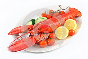 Cooked lobster