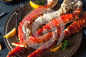 Cooked Organic Alaskan King Crab Legs