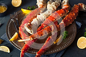 Cooked Organic Alaskan King Crab Legs