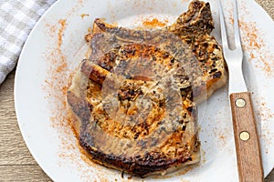 Cooked pork rib