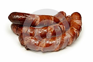 cooked pork sausages