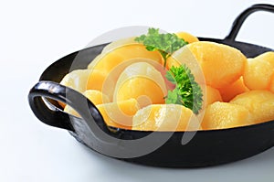 Cooked potatoes