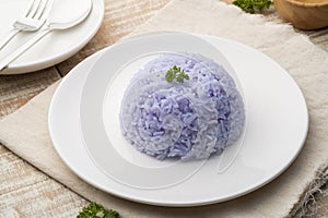 Cooked rice with anchan flower