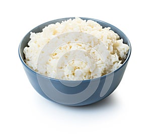 Cooked rice in a bowl