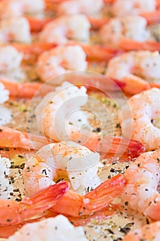 Cooked Shrimp with Herbs