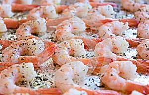 Cooked Shrimp with Herbs
