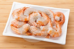 Cooked shrimps