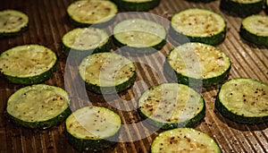 Cooked Zucchini On Pan