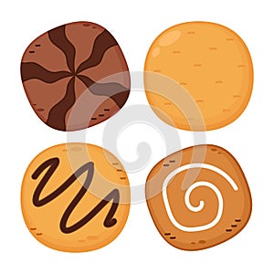 Cookie logo design. Cookie vector.
