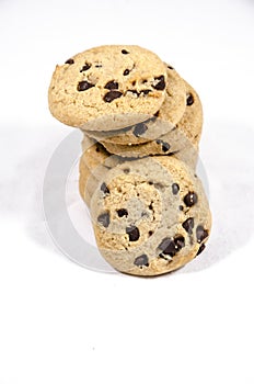 The bast stack of chocolate chip cookies photo