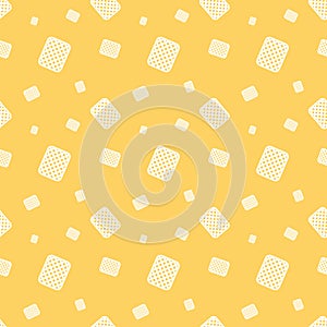Cookie Bakery Food Silhouette Seamless Pattern