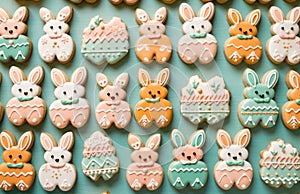cookie bunnies and easter buns for the holiday table