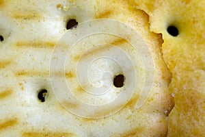 Cookie cracker closeup