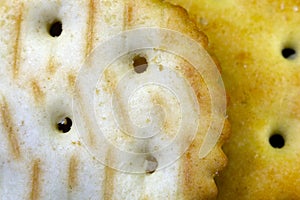 Cookie cracker closeup