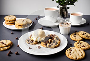 Cookie cravings satisfied: ice cream on top