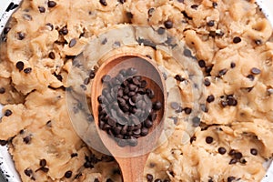 Cookie dough with chocolate chips