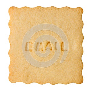 Cookie with EMAIL sign