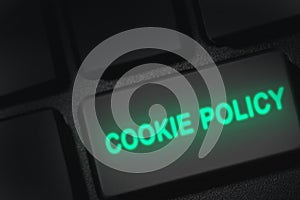 Cookie policy sign photo
